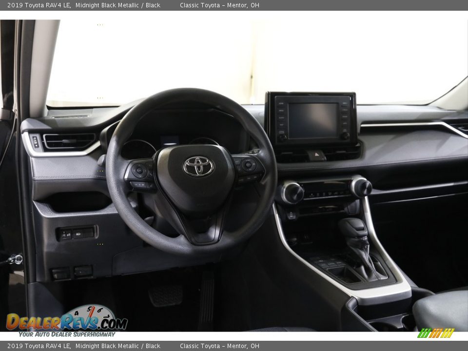 2019 Toyota RAV4 LE Midnight Black Metallic / Black Photo #6