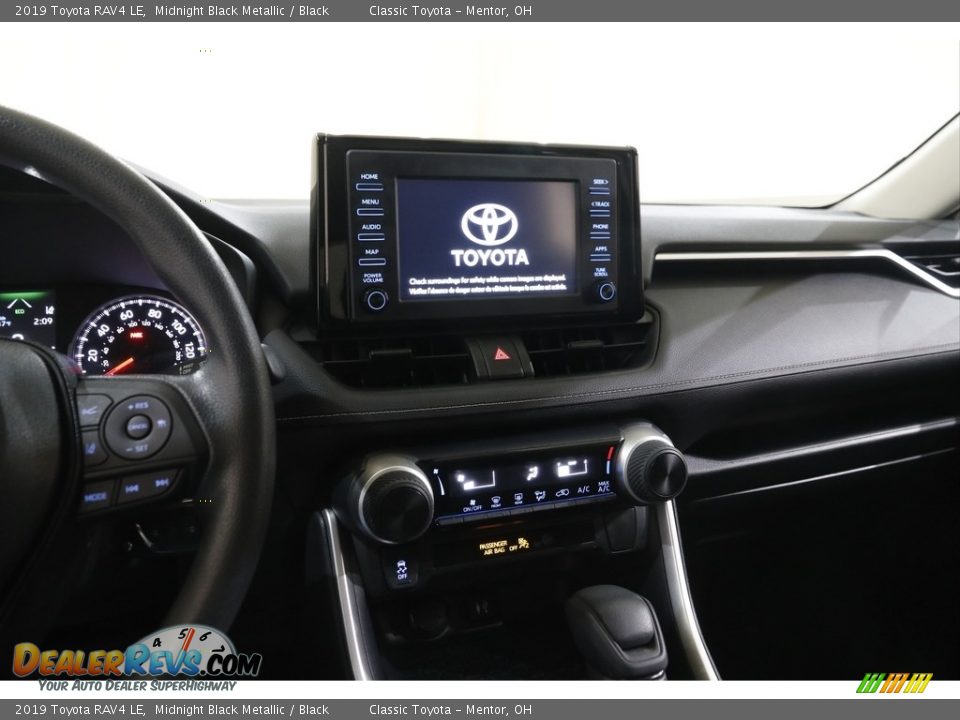 2019 Toyota RAV4 LE Midnight Black Metallic / Black Photo #9