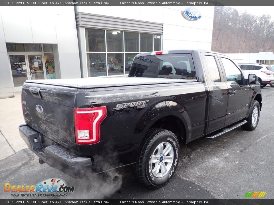 2017 Ford F150 XL SuperCab 4x4 Shadow Black / Earth Gray Photo #2