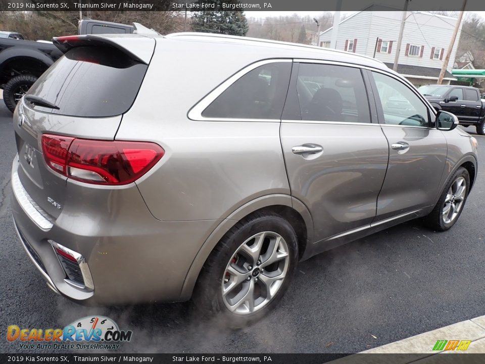 2019 Kia Sorento SX Titanium Silver / Mahogany Photo #6