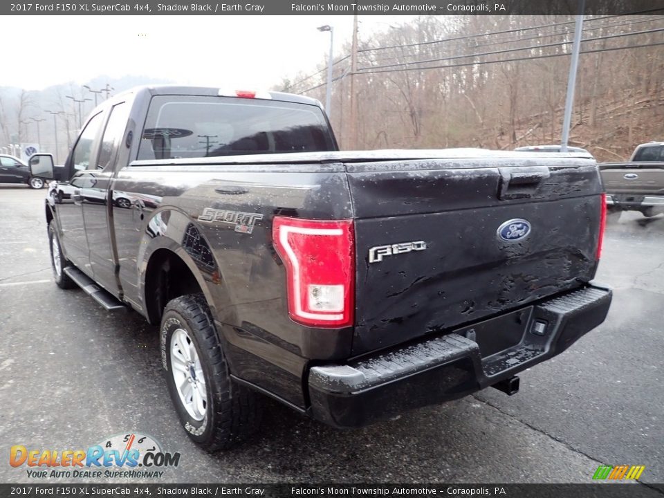 2017 Ford F150 XL SuperCab 4x4 Shadow Black / Earth Gray Photo #4