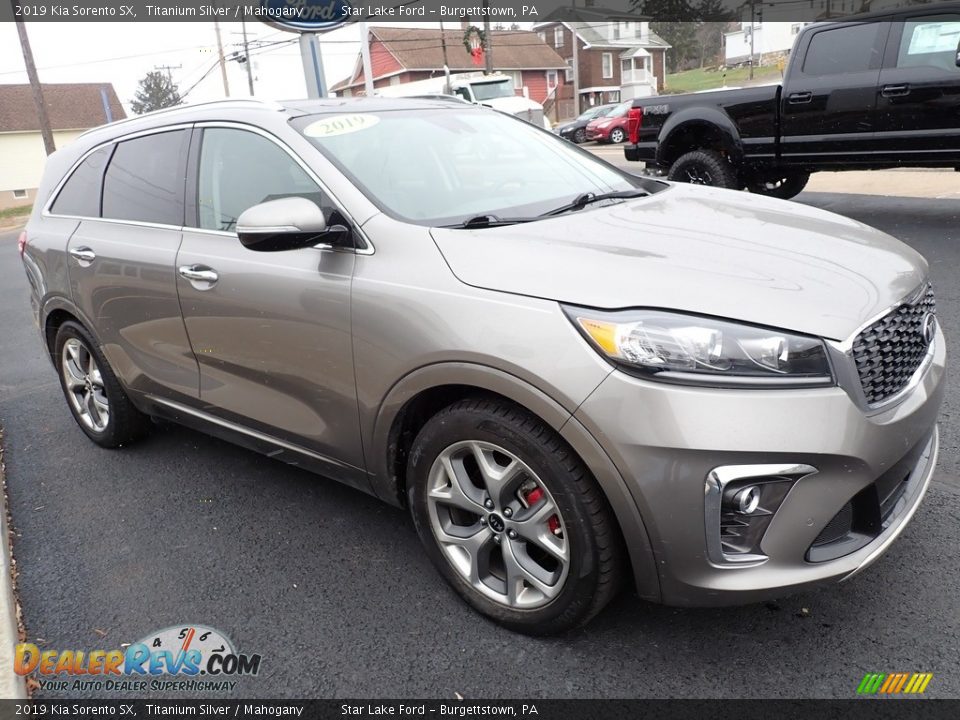 2019 Kia Sorento SX Titanium Silver / Mahogany Photo #8