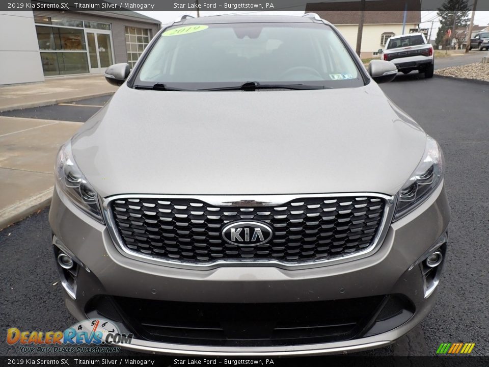 2019 Kia Sorento SX Titanium Silver / Mahogany Photo #9