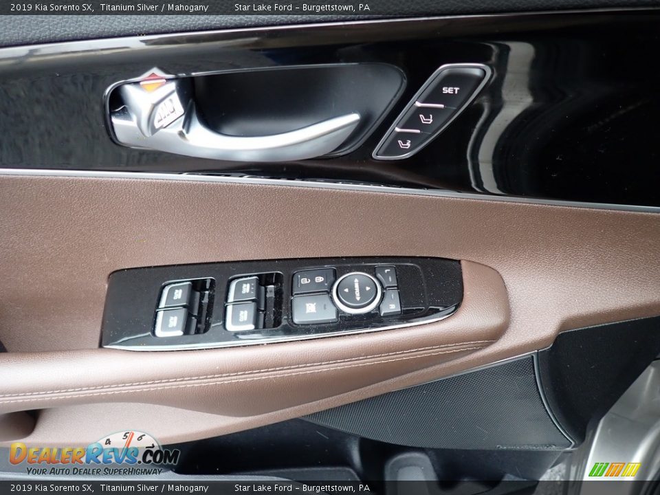 2019 Kia Sorento SX Titanium Silver / Mahogany Photo #13