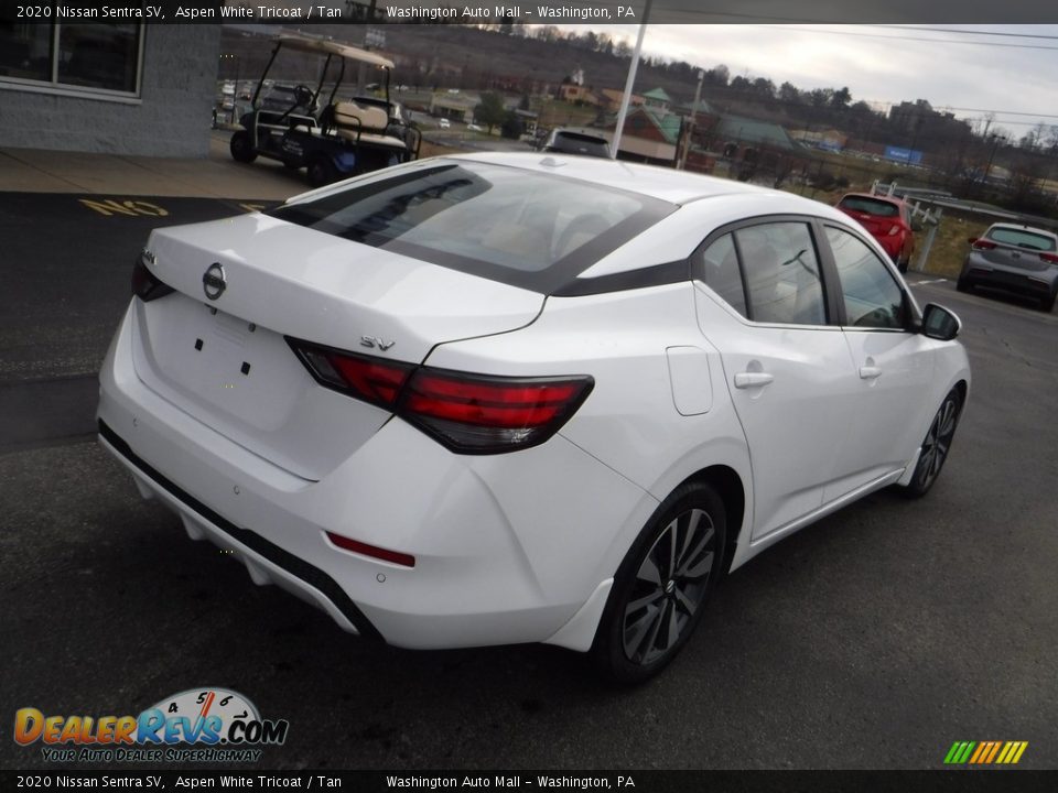 2020 Nissan Sentra SV Aspen White Tricoat / Tan Photo #10