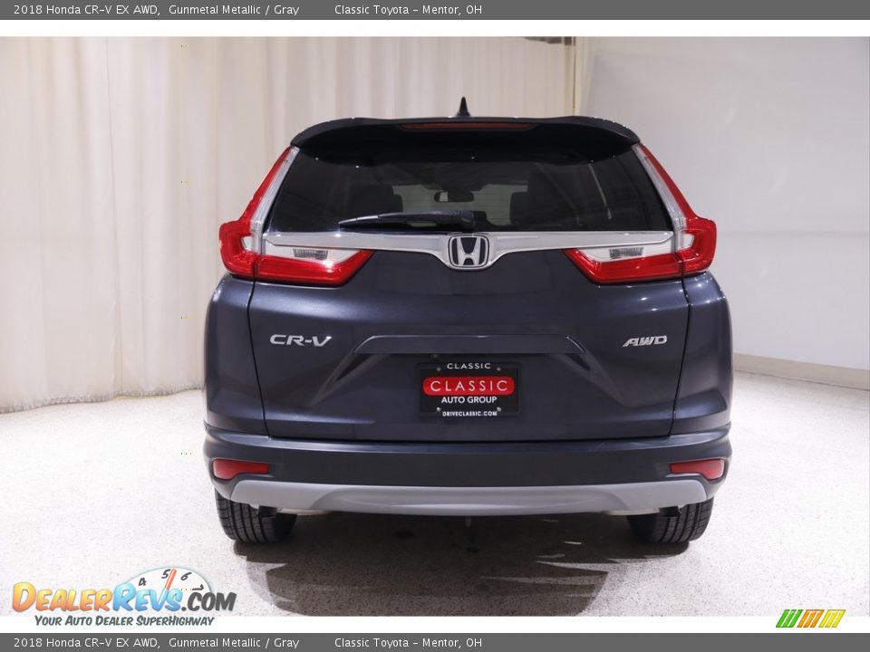 2018 Honda CR-V EX AWD Gunmetal Metallic / Gray Photo #17