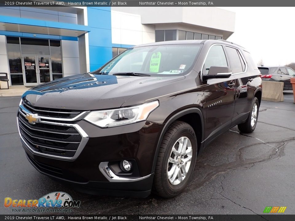2019 Chevrolet Traverse LT AWD Havana Brown Metallic / Jet Black Photo #2