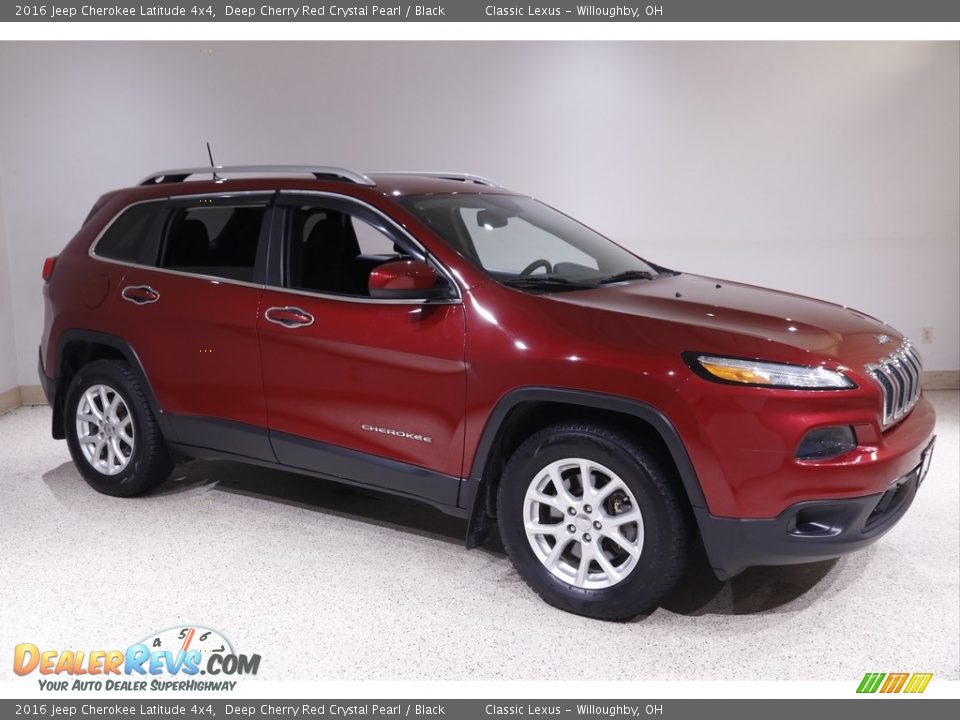 2016 Jeep Cherokee Latitude 4x4 Deep Cherry Red Crystal Pearl / Black Photo #1