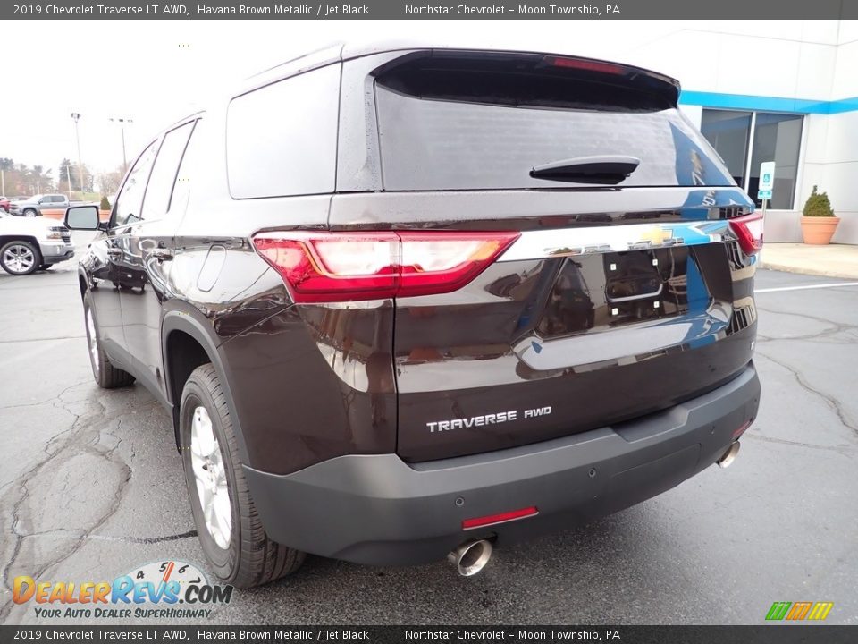 2019 Chevrolet Traverse LT AWD Havana Brown Metallic / Jet Black Photo #5
