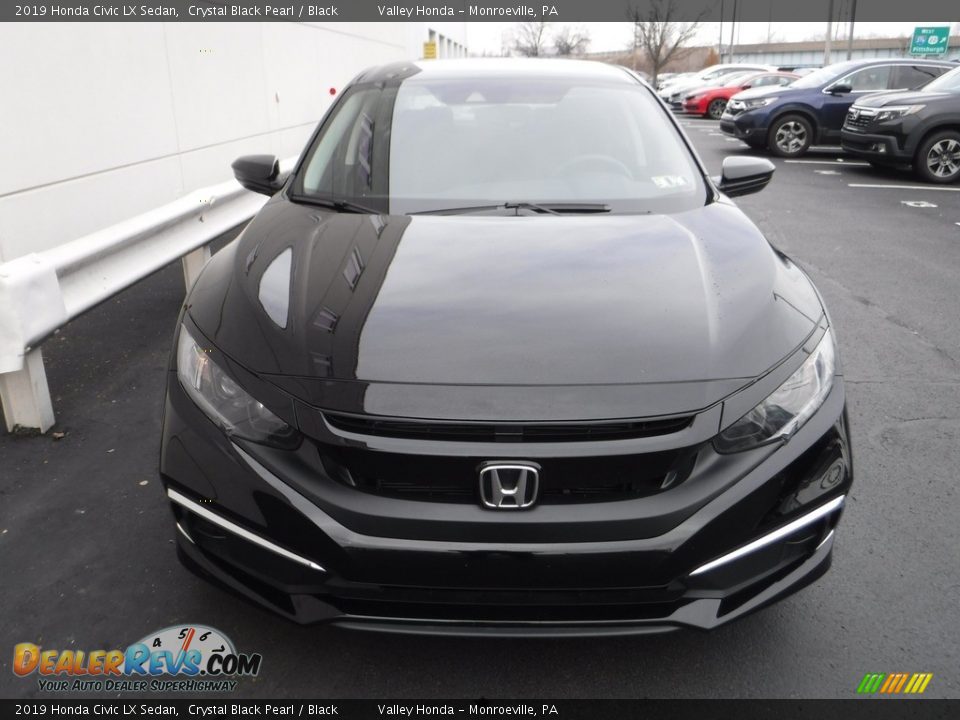 2019 Honda Civic LX Sedan Crystal Black Pearl / Black Photo #4