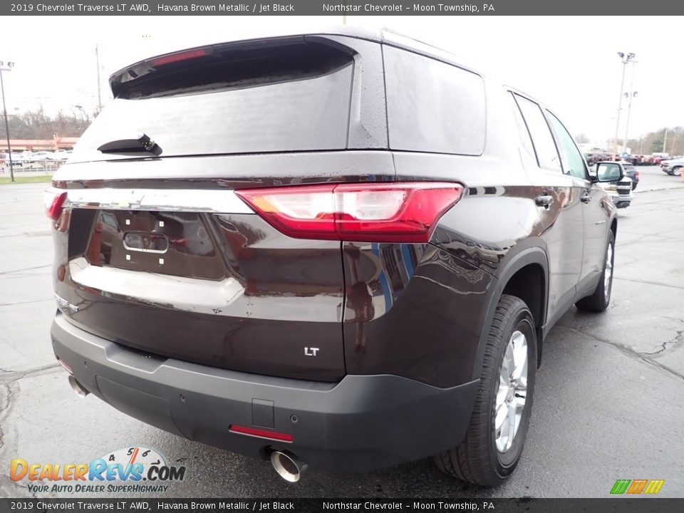 2019 Chevrolet Traverse LT AWD Havana Brown Metallic / Jet Black Photo #7