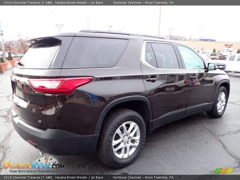 2019 Chevrolet Traverse LT AWD Havana Brown Metallic / Jet Black Photo #8