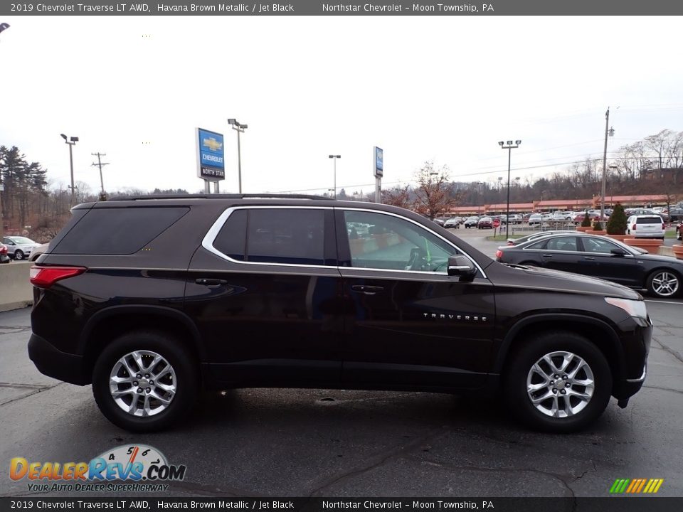 2019 Chevrolet Traverse LT AWD Havana Brown Metallic / Jet Black Photo #9