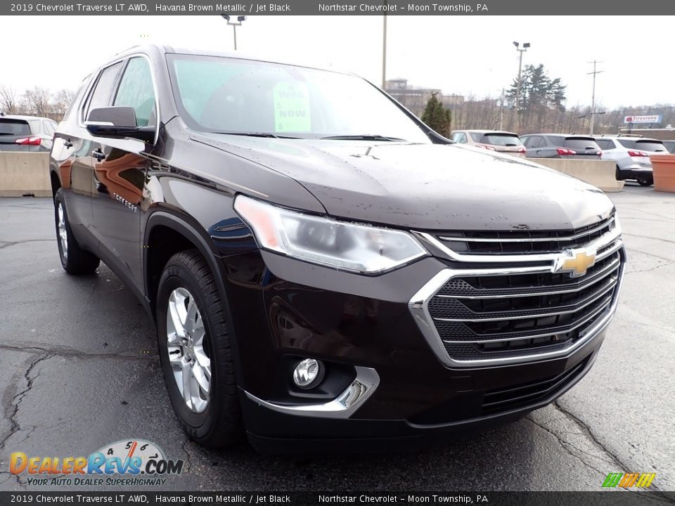 2019 Chevrolet Traverse LT AWD Havana Brown Metallic / Jet Black Photo #11
