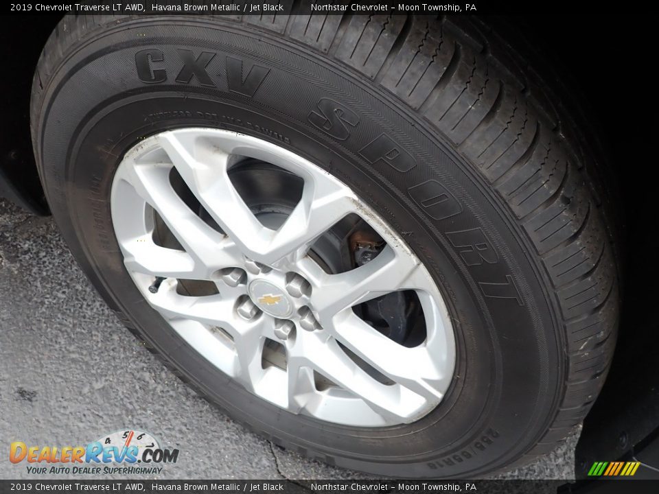 2019 Chevrolet Traverse LT AWD Havana Brown Metallic / Jet Black Photo #13