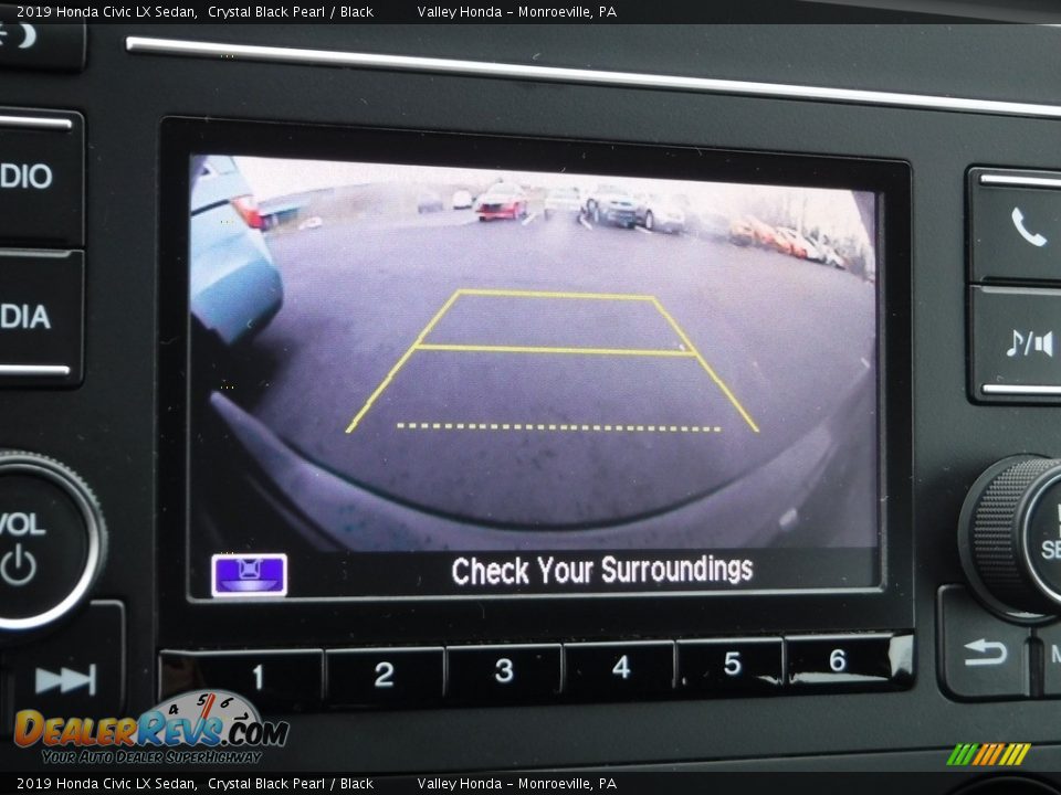 2019 Honda Civic LX Sedan Crystal Black Pearl / Black Photo #14