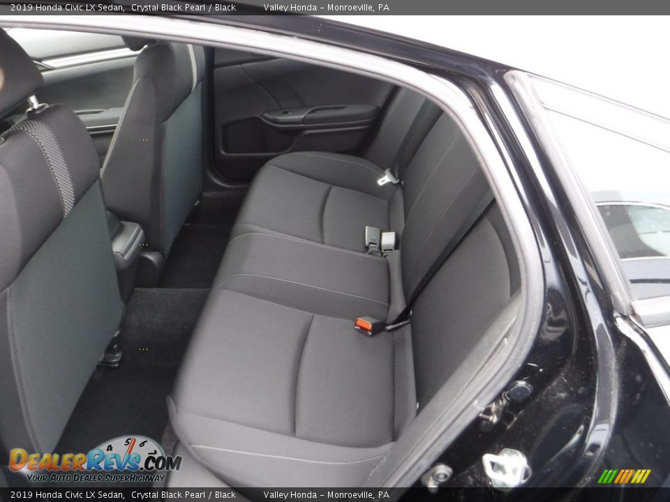 2019 Honda Civic LX Sedan Crystal Black Pearl / Black Photo #21