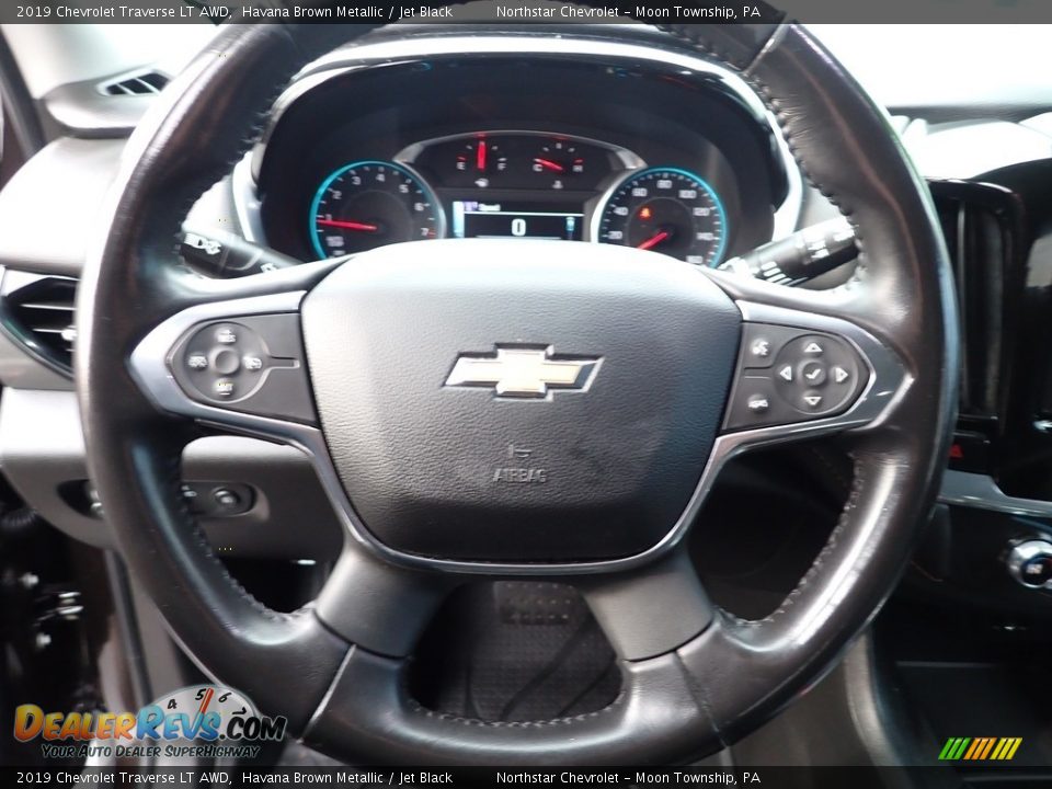 2019 Chevrolet Traverse LT AWD Havana Brown Metallic / Jet Black Photo #26