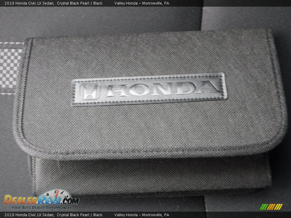 2019 Honda Civic LX Sedan Crystal Black Pearl / Black Photo #24