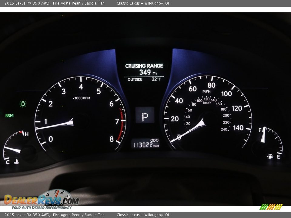 2015 Lexus RX 350 AWD Gauges Photo #8