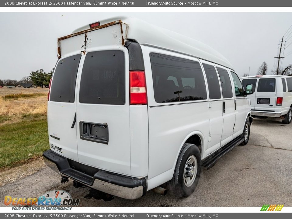 2008 Chevrolet Express LS 3500 Passenger Van Summit White / Neutral Photo #4