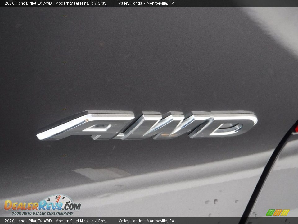 2020 Honda Pilot EX AWD Modern Steel Metallic / Gray Photo #8