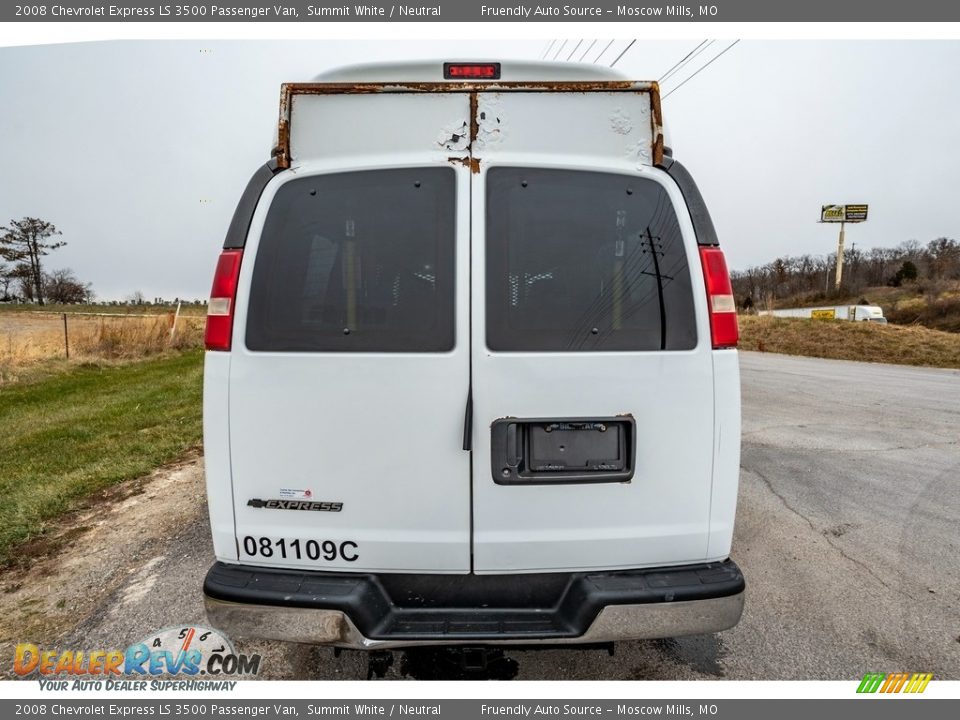 2008 Chevrolet Express LS 3500 Passenger Van Summit White / Neutral Photo #5