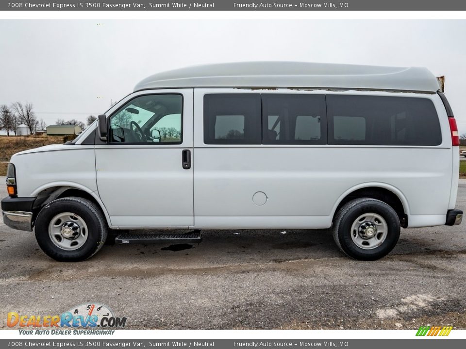 2008 Chevrolet Express LS 3500 Passenger Van Summit White / Neutral Photo #7