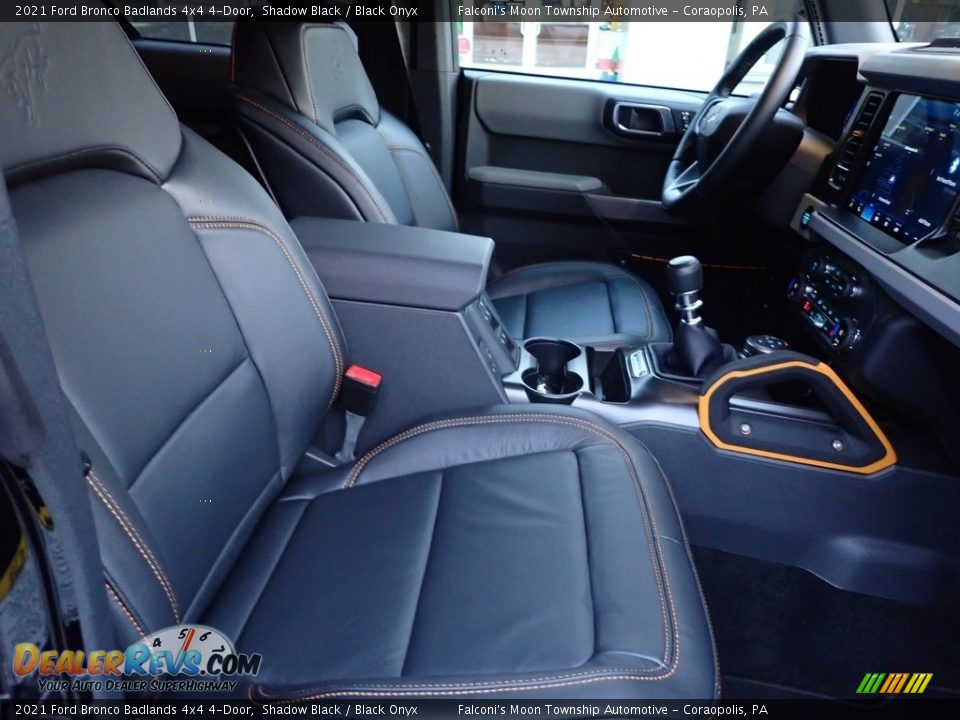 Black Onyx Interior - 2021 Ford Bronco Badlands 4x4 4-Door Photo #10