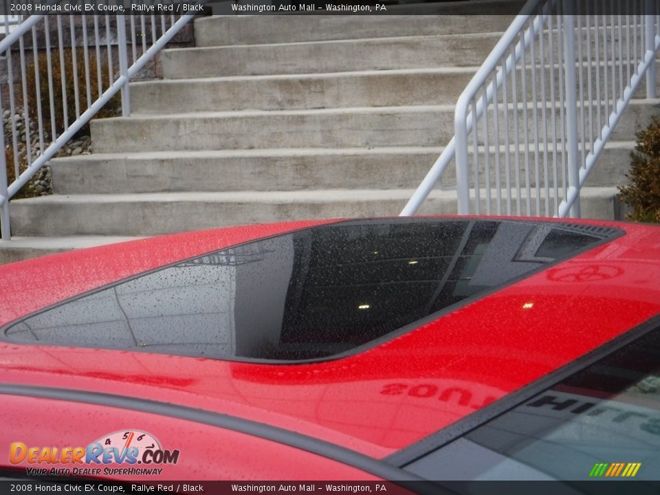 2008 Honda Civic EX Coupe Rallye Red / Black Photo #3