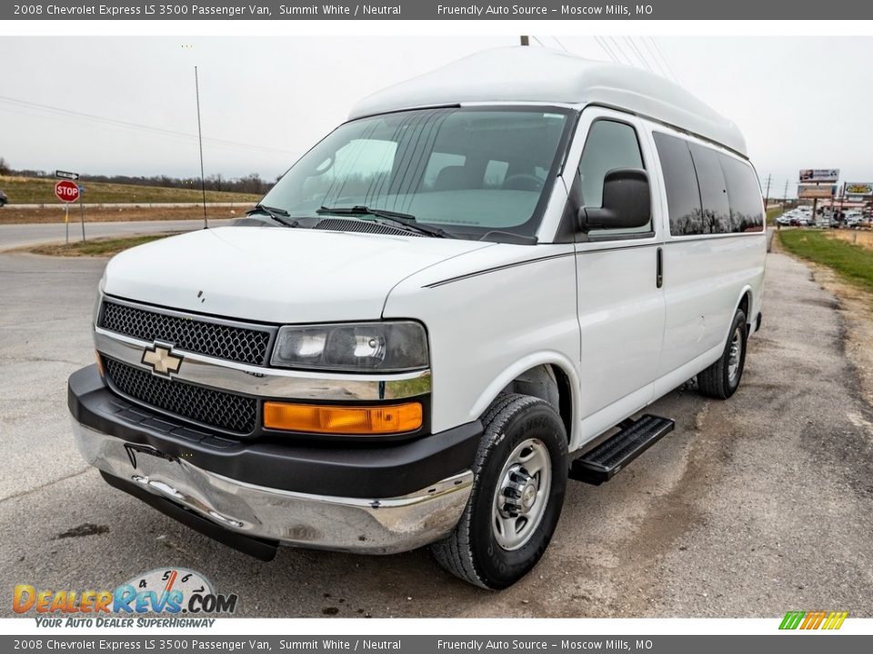 2008 Chevrolet Express LS 3500 Passenger Van Summit White / Neutral Photo #8