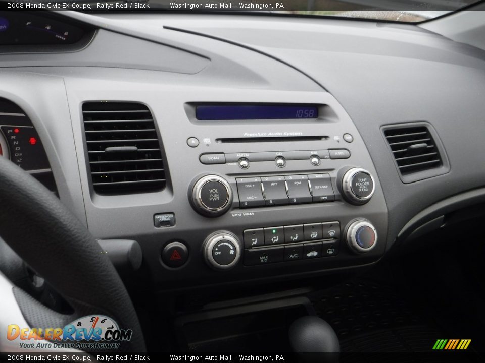 2008 Honda Civic EX Coupe Rallye Red / Black Photo #4