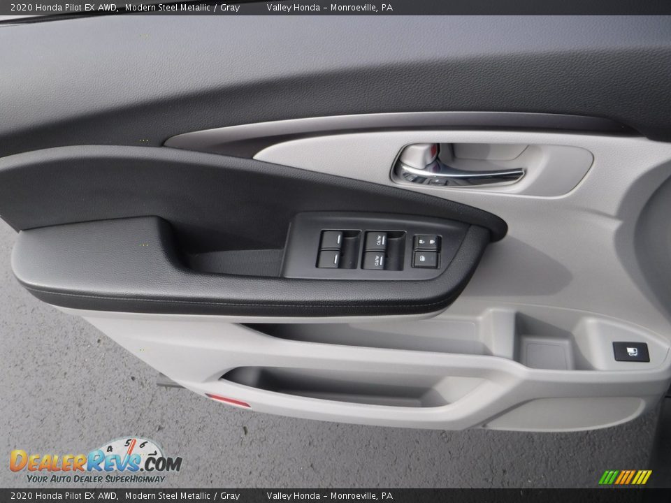 2020 Honda Pilot EX AWD Modern Steel Metallic / Gray Photo #13