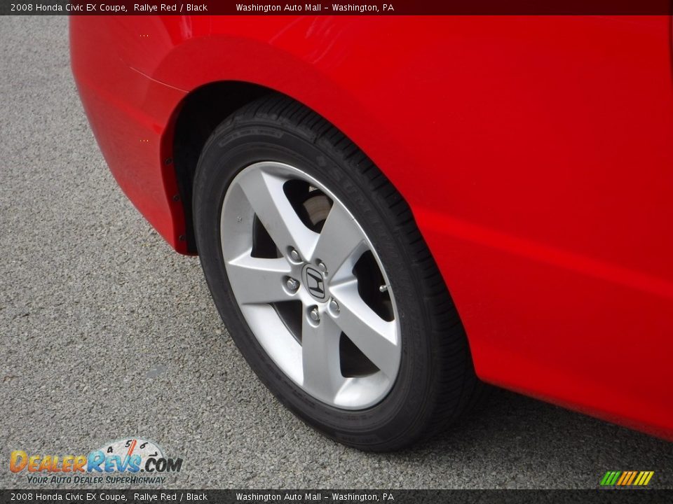 2008 Honda Civic EX Coupe Rallye Red / Black Photo #8