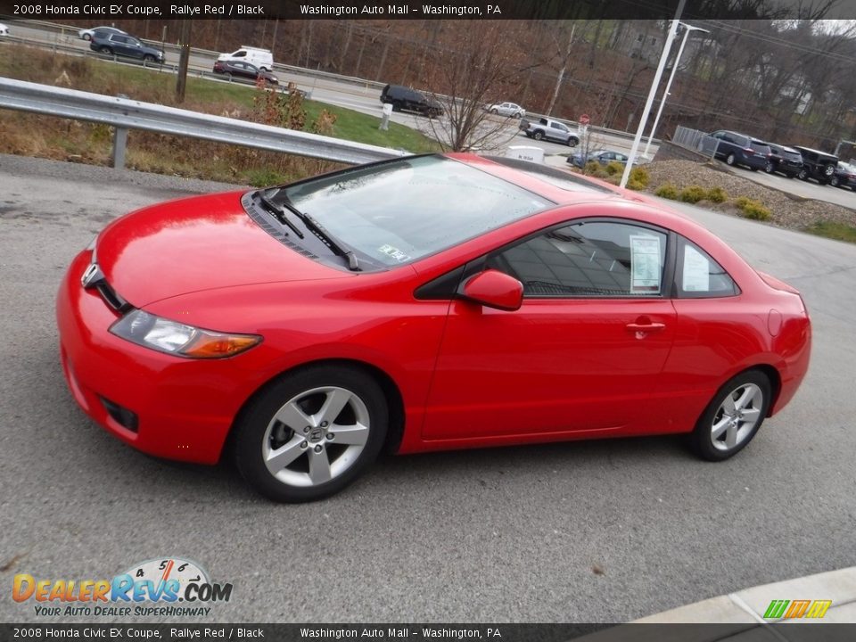 2008 Honda Civic EX Coupe Rallye Red / Black Photo #11