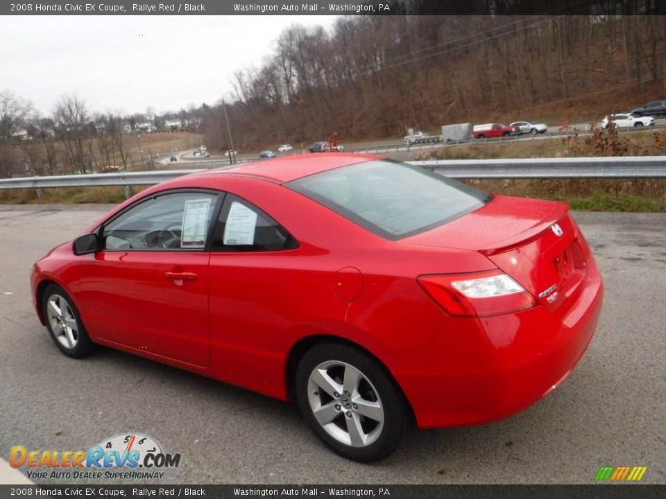 2008 Honda Civic EX Coupe Rallye Red / Black Photo #12