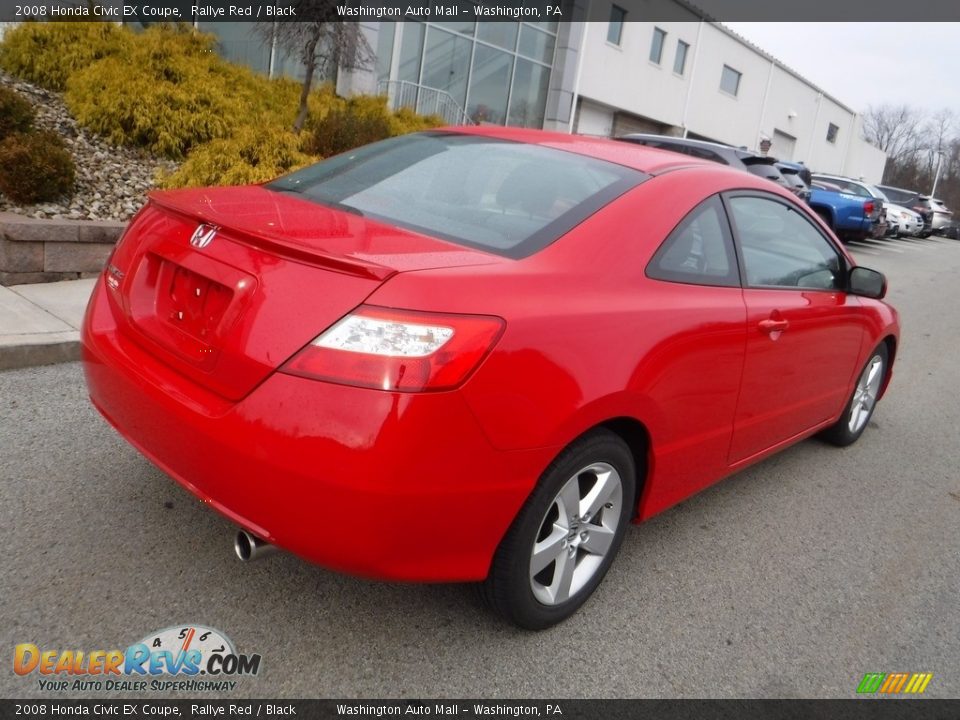 2008 Honda Civic EX Coupe Rallye Red / Black Photo #13