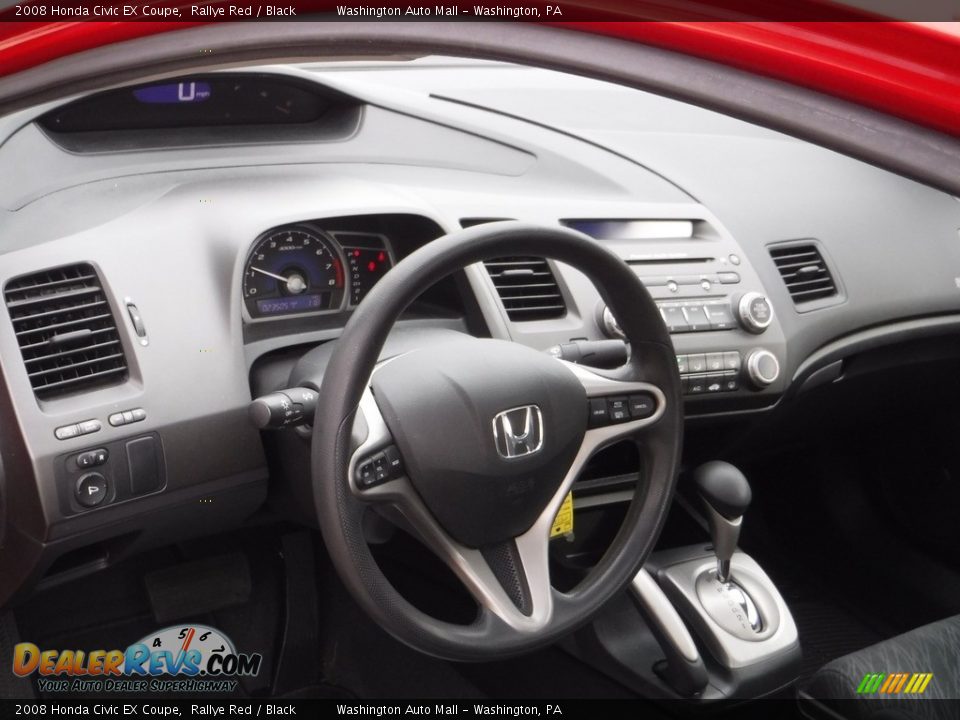 2008 Honda Civic EX Coupe Rallye Red / Black Photo #15