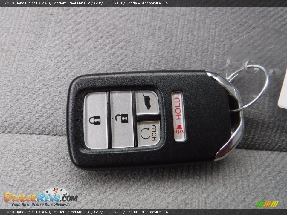 2020 Honda Pilot EX AWD Modern Steel Metallic / Gray Photo #24