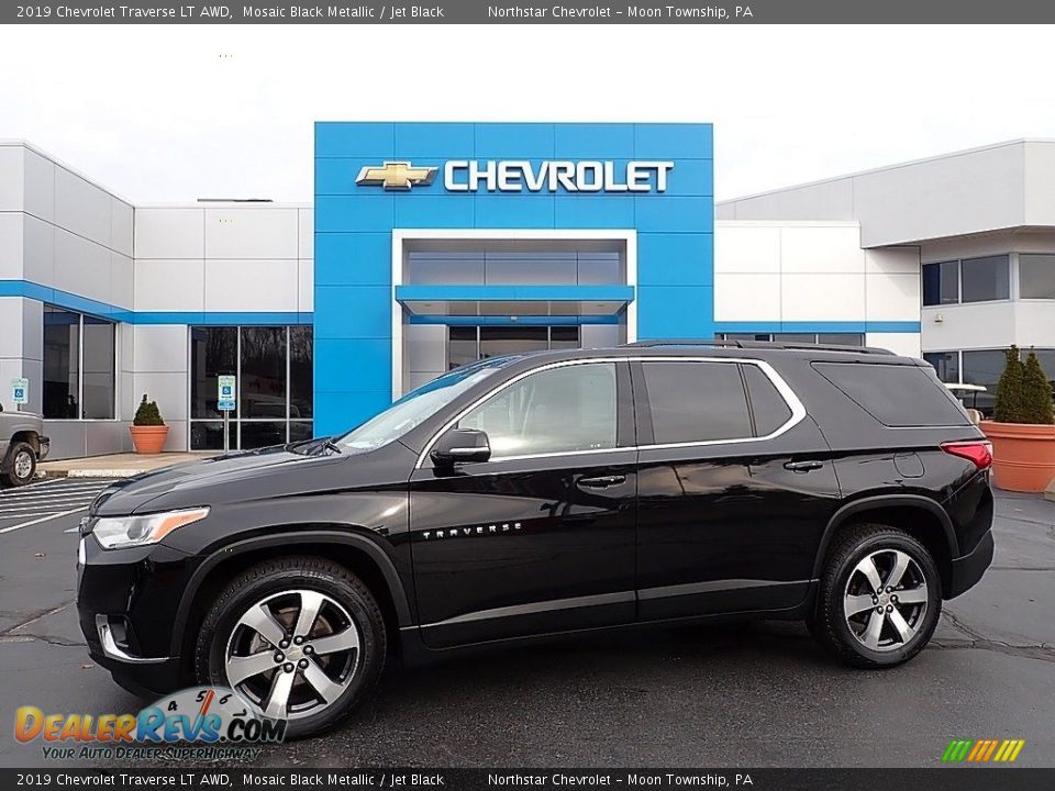 2019 Chevrolet Traverse LT AWD Mosaic Black Metallic / Jet Black Photo #1