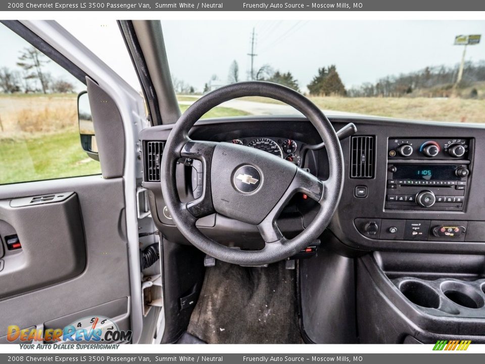 2008 Chevrolet Express LS 3500 Passenger Van Summit White / Neutral Photo #30