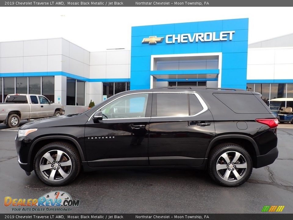 2019 Chevrolet Traverse LT AWD Mosaic Black Metallic / Jet Black Photo #3