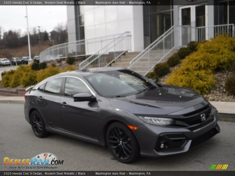 2020 Honda Civic Si Sedan Modern Steel Metallic / Black Photo #1