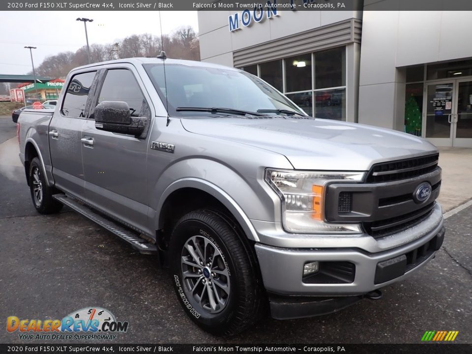 2020 Ford F150 XLT SuperCrew 4x4 Iconic Silver / Black Photo #8