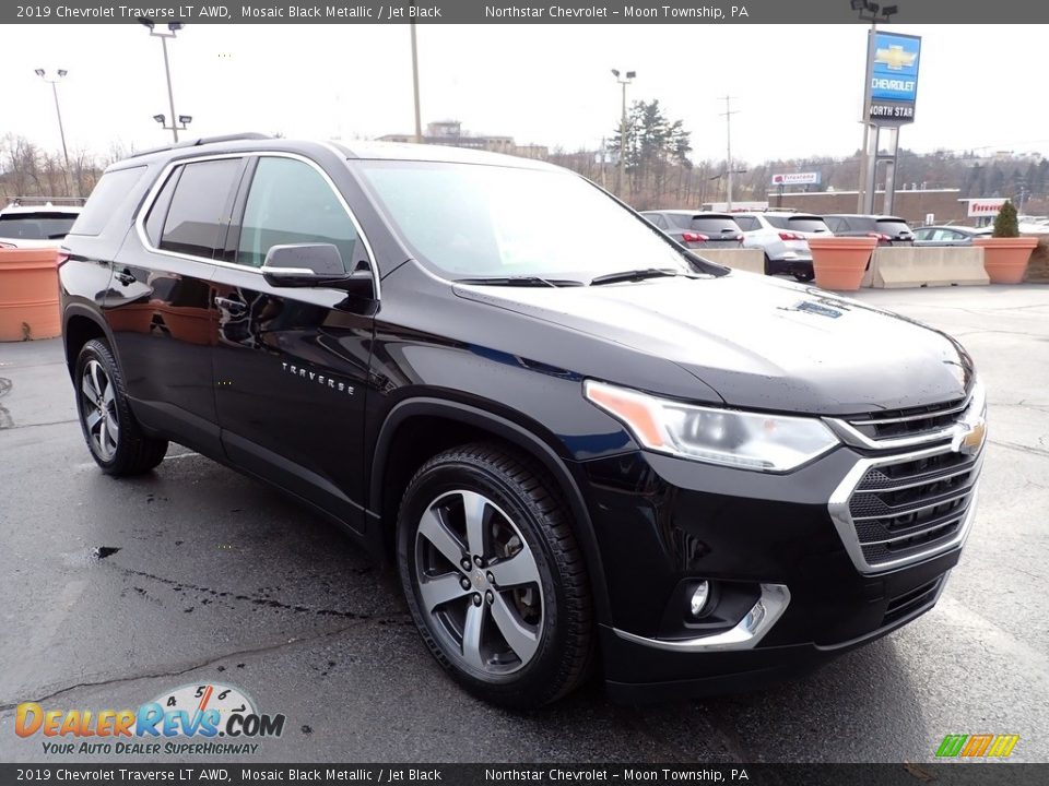 2019 Chevrolet Traverse LT AWD Mosaic Black Metallic / Jet Black Photo #11