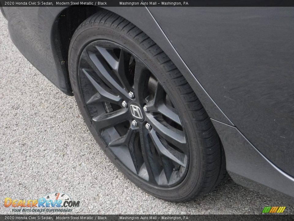 2020 Honda Civic Si Sedan Modern Steel Metallic / Black Photo #10