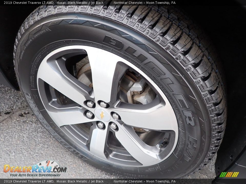 2019 Chevrolet Traverse LT AWD Mosaic Black Metallic / Jet Black Photo #14