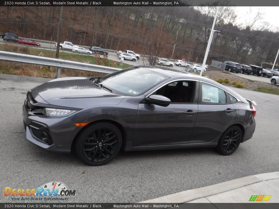 2020 Honda Civic Si Sedan Modern Steel Metallic / Black Photo #15