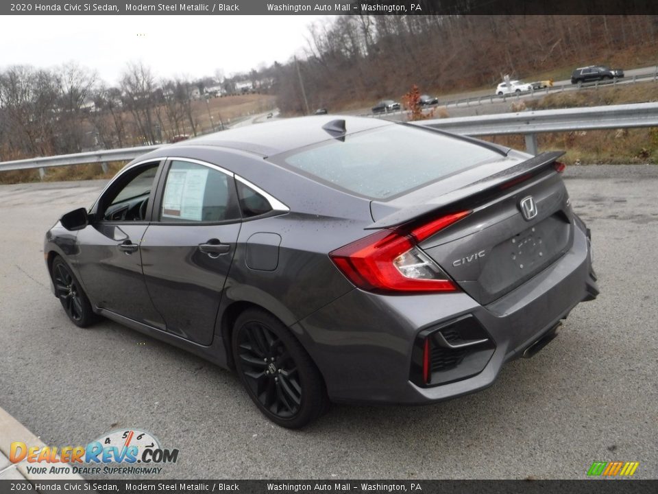 2020 Honda Civic Si Sedan Modern Steel Metallic / Black Photo #16