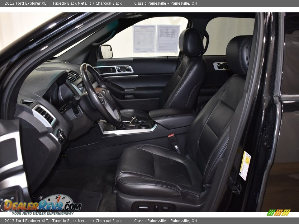 2013 Ford Explorer XLT Tuxedo Black Metallic / Charcoal Black Photo #7